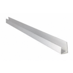 perimetral sin sujecion en u blanco veteado humo x 5,95 pvcu005