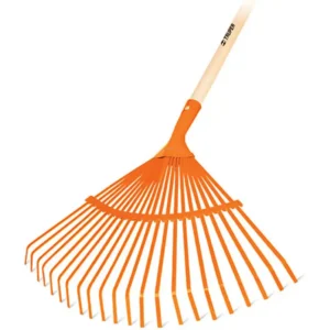 rastrillo metalico curva con 22 dientes planos, reforzada mango escoba ( truper) (14322)