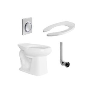 kit taza adratico con griferia valvula push de empotrar ( co718a001)