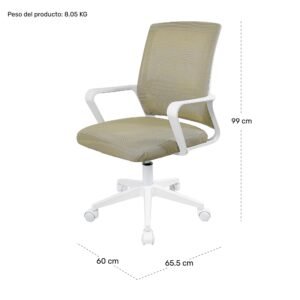 asiento ergonomico beige