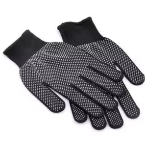 guante pepitas negro x bc tela suave x par