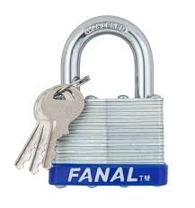 candado fanal 40 mm exterior blister x 2plateado(798660343345 )