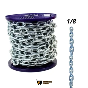 cadena galvanizada 1/8 x mts