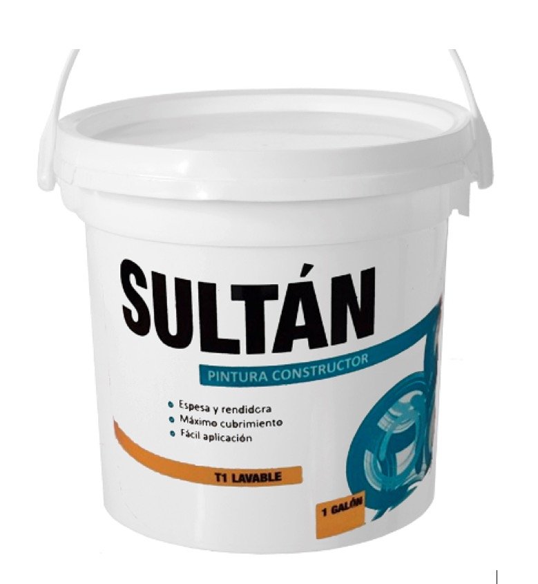 vinilo pintura sultan t1 x galon esmeralda consturama