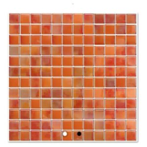 ficha decorativa malla veteada 30 x 30 naranja