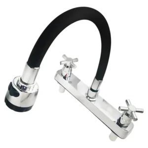 mezclador lavaplatos flexible metal unifer