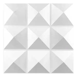 pared 3d piramides 50 x 50 x 1 mm pvcwd075