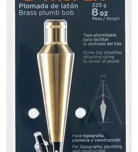 plomada punta de punto truper 225 gr 8 onzas