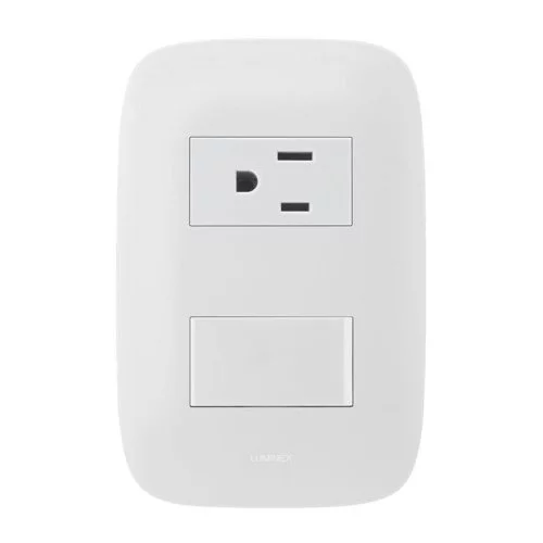 toma p/tierra + interruptor galica (2) blanco (1002296) toma p/tierra + interruptor galica (2) blanco (1002296)