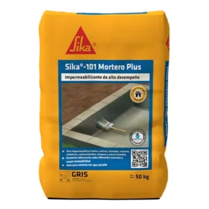 sika 101 mortero (plus) gris bolsa 50 kl x und
