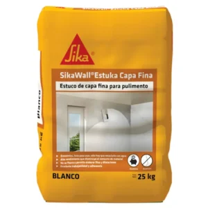 sika estuka capa fina bolsa x 25 kilos