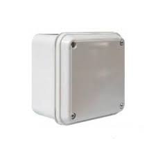 caja plastica de paso induma 10 x 10 blanca 7 cm