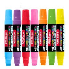 marcador vidrio neon x 8 un