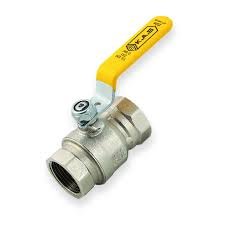 valvula bola bronce 1/2" mariposa amarilla pn 40)(1003100)