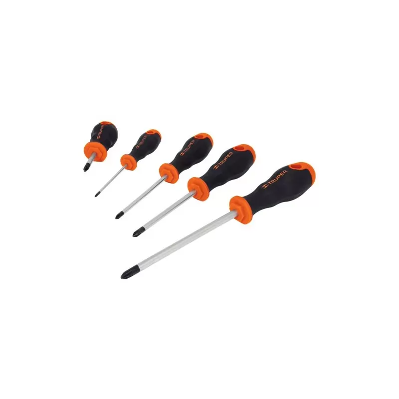 juego de 5 desarmadores mango comfort grip truper 14138 juego de 5 desarmadores mango comfort grip truper 14138