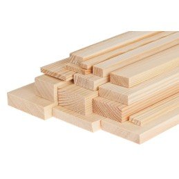 liston de pino 4x4 cm