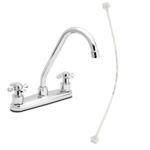 mezclador lavaplatos 8" cruceta balta + acoples grival rf.415273331) (1002103