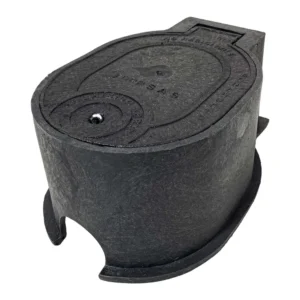 caja contador negra 32x 25 agua